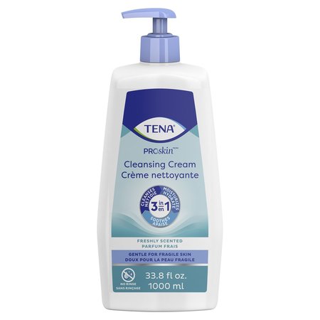 TENA Cream Rinse-Free Body Wash Pump Bottle Mild Scent 33.8 oz. 64435